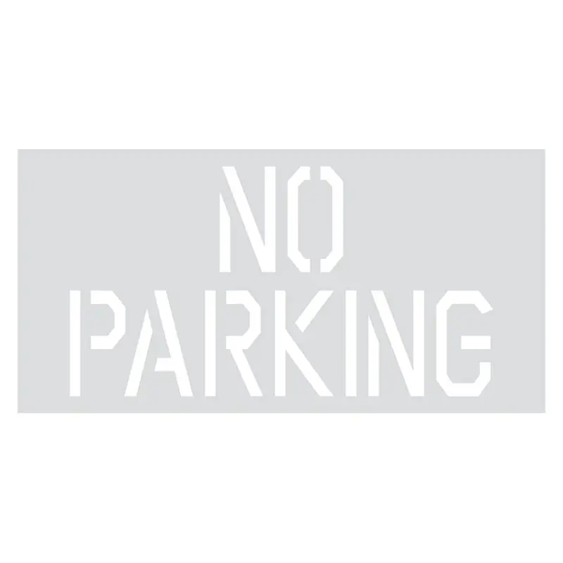 No Parking Stencil