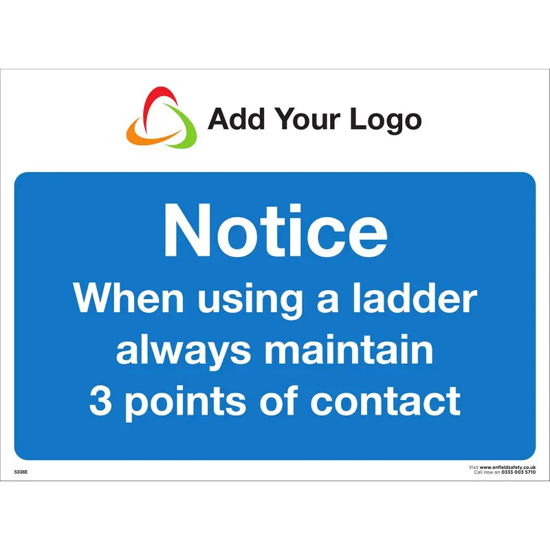 Notice When Using a Ladder 3 Points of Contact