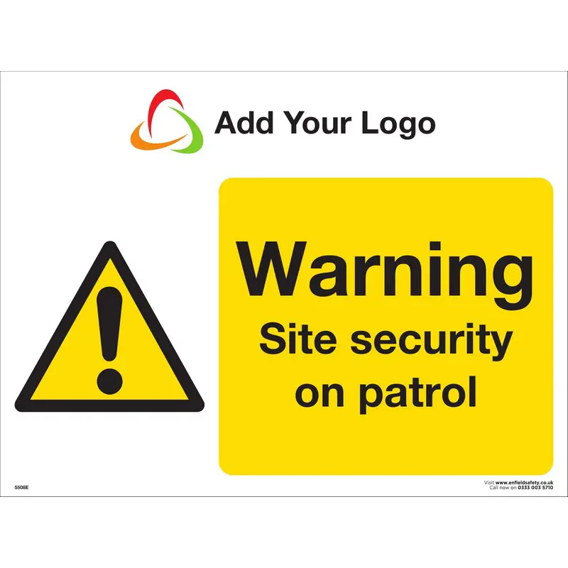 Warning Site Security on Patrol