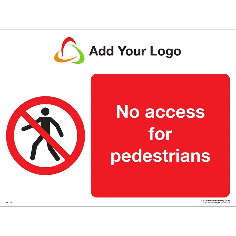 No Access For Pedestrians