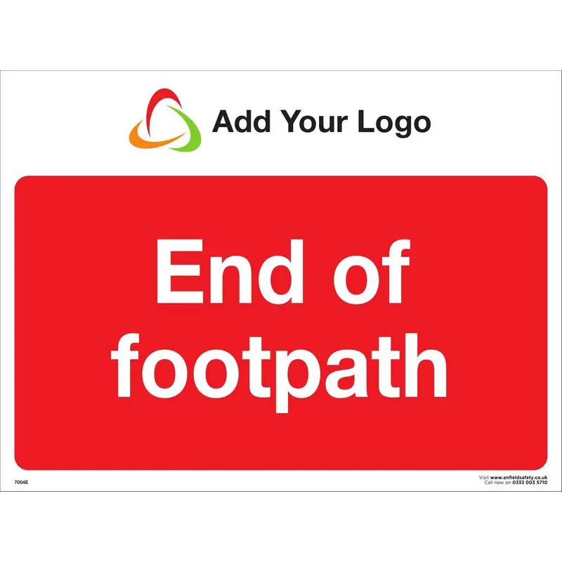 End of Footpath