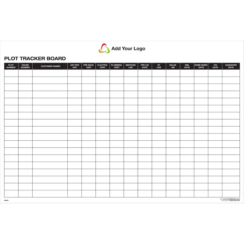 Plot Tracker Board