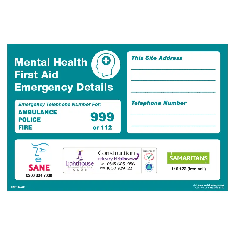 Mental health first aid emergency details