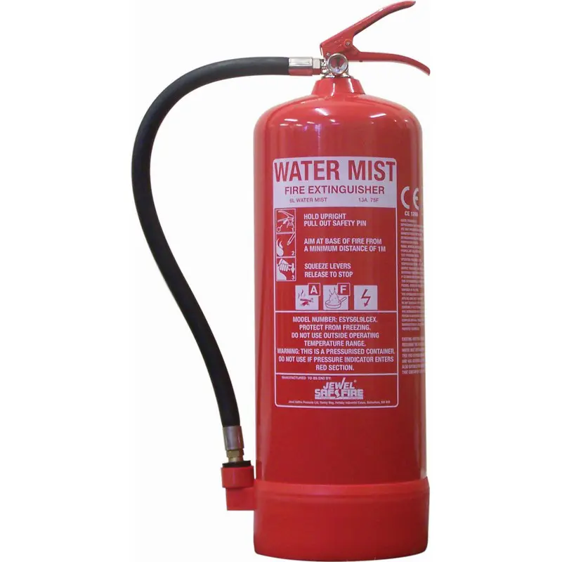 6 Litre Water Mist Extinguisher c/w Service Label