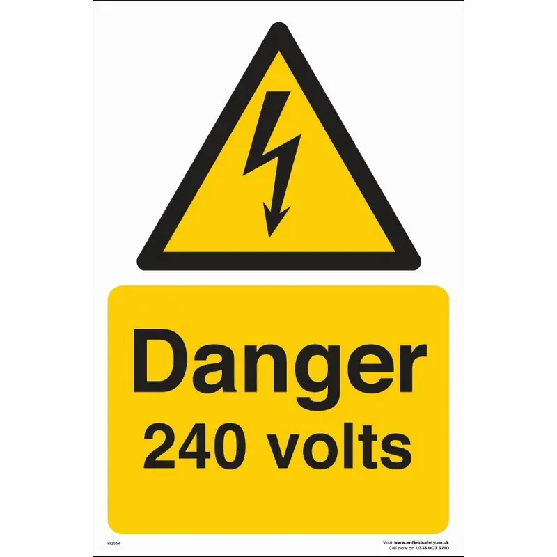 240 Volts 230mm x 330mm Rigid Plastic