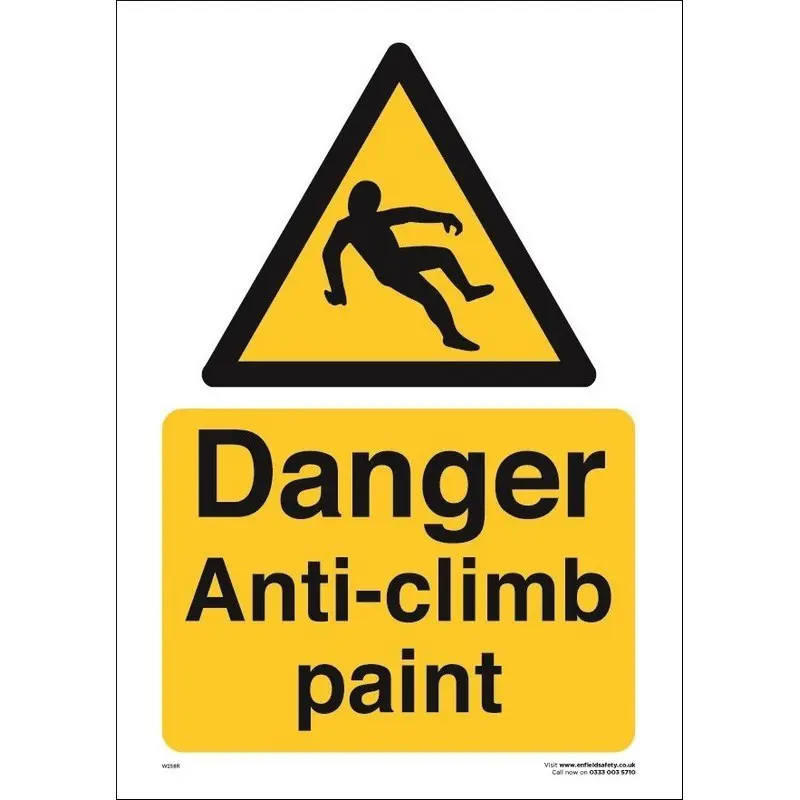 Anti-Climb Paint 230mm x 330mm Rigid Plastic