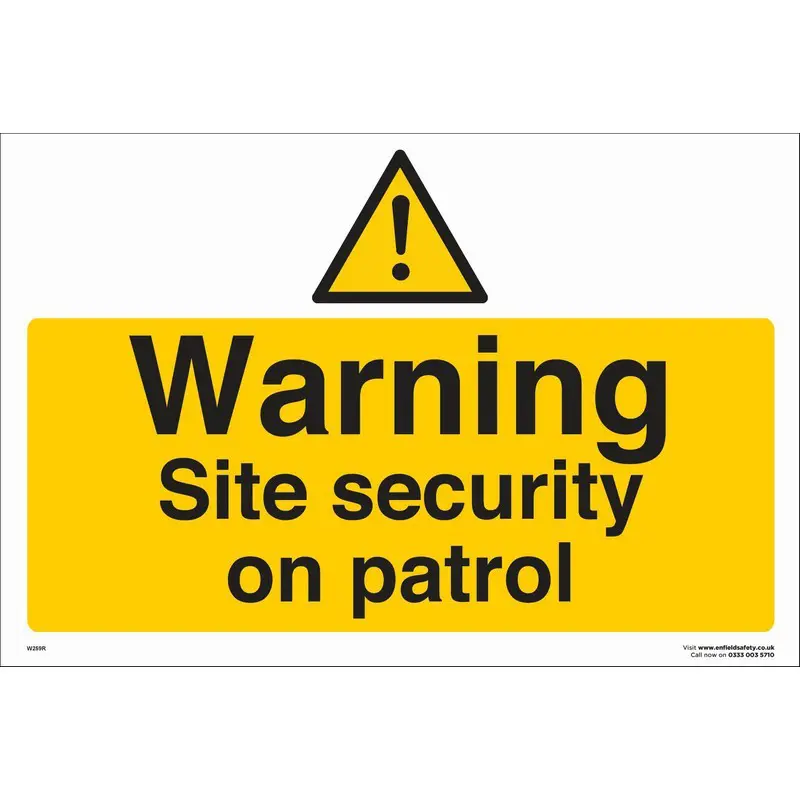 Site Security Ion Patrol 660mm x 460mm