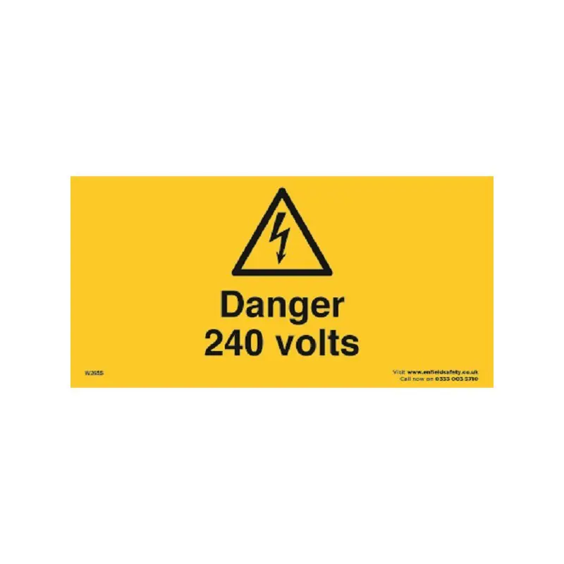 240 Volts 150mm x 75mm Self Adhesive