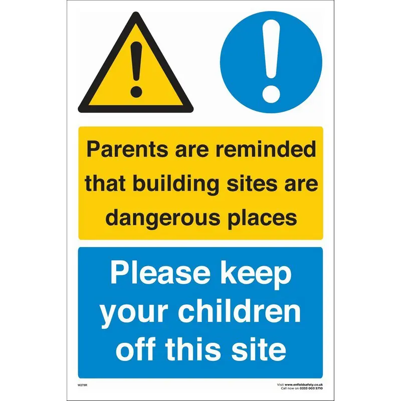 Building Site Parents Keep Children Out