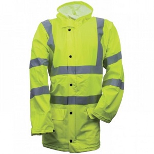 Yellow hi-vis jacket