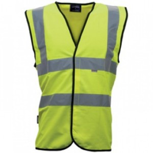 Yellow hi-vis vest