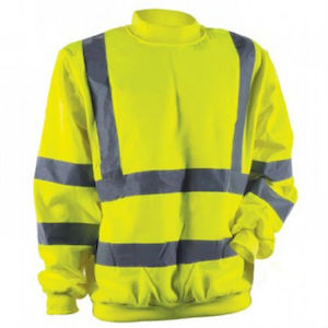 Yellow hi-vis fleece jacket