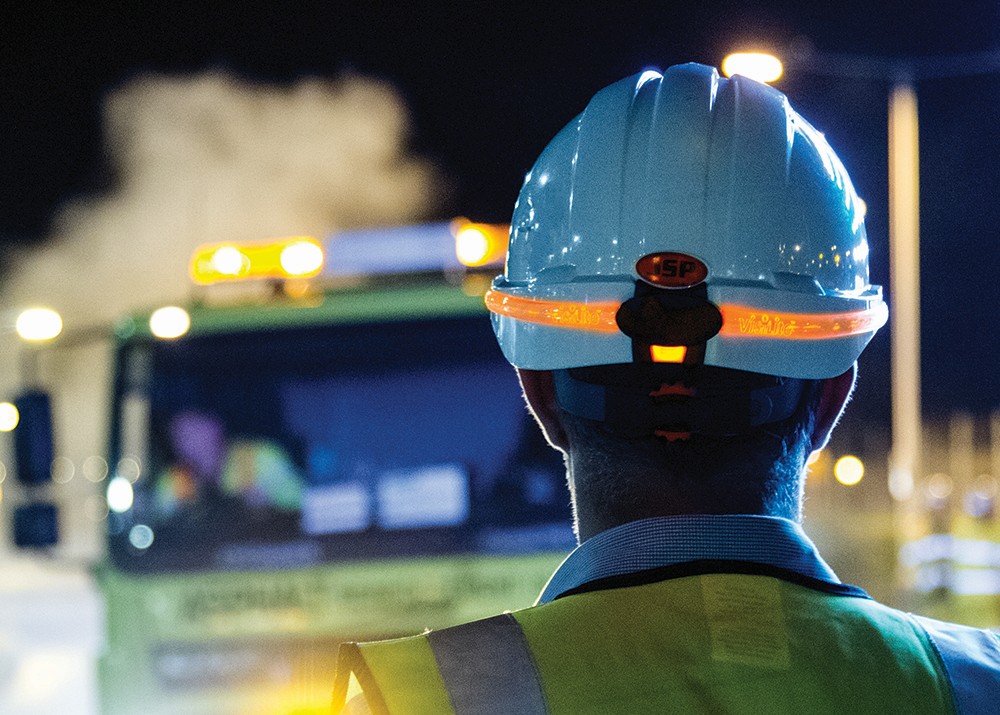 Staying Safe and Seen: Hard Hat Illumination